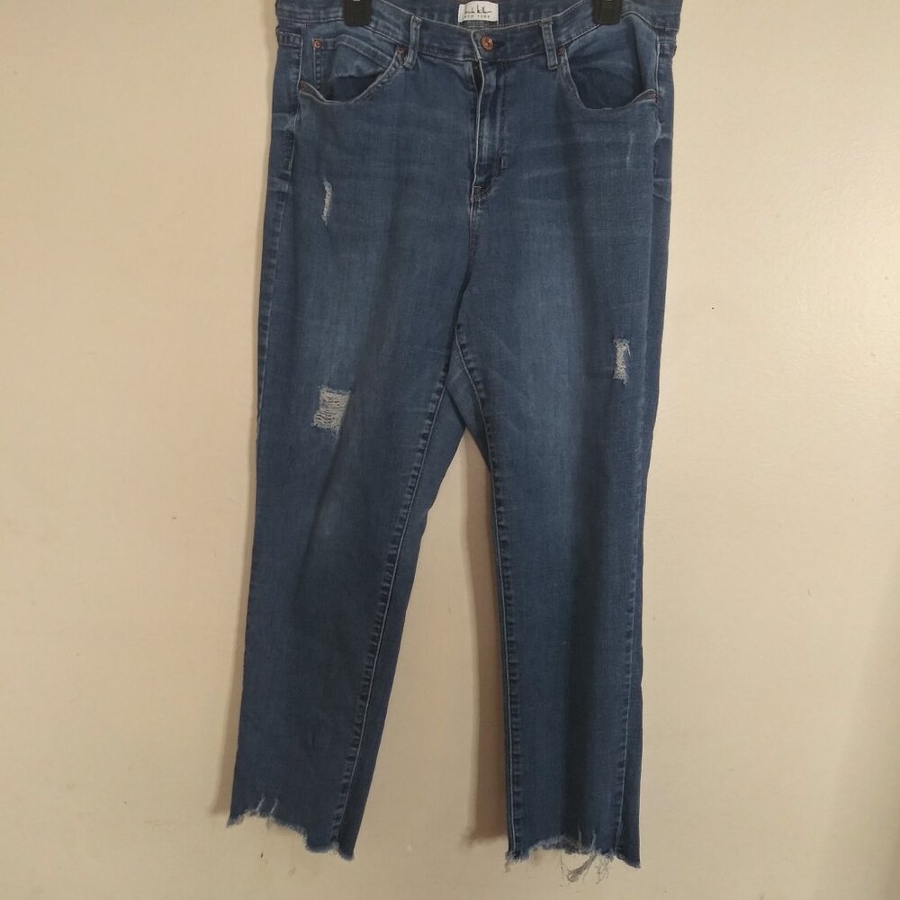 Nicole Miller New York SOHO High Rise Ankle Slim Jeans Size: 14